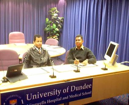 Dr. R.K. Mishra in Univercity of Dundee