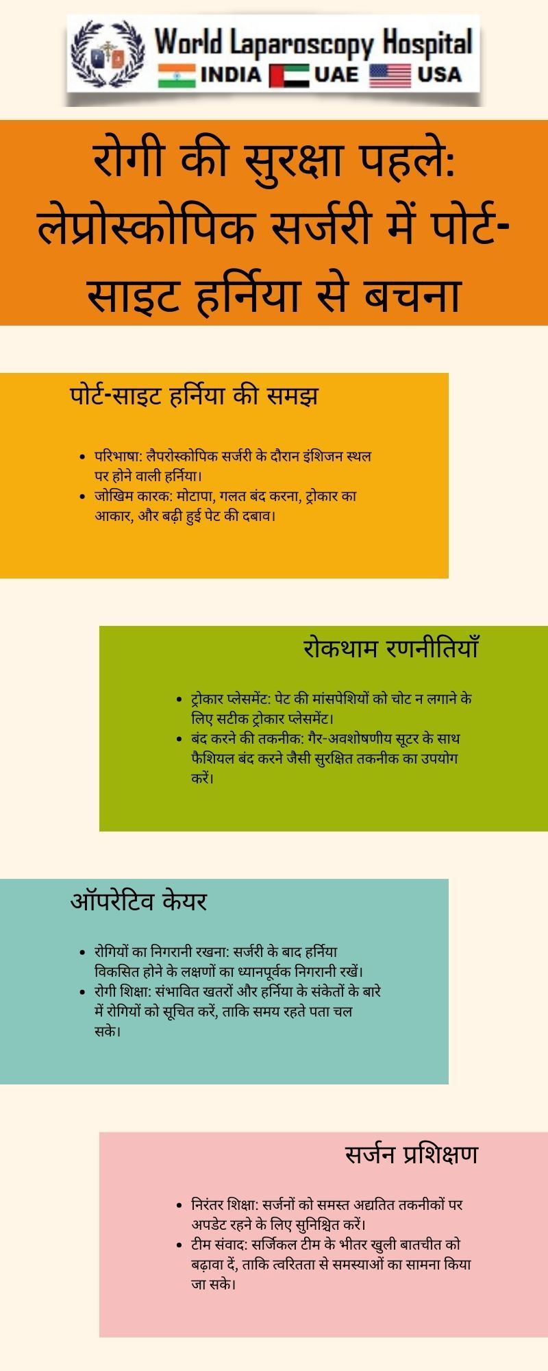 रोगी की सुरक्षा पहले: लेप्रोस्कोपिक सर्जरी में पोर्ट-साइट हर्निया से बचना