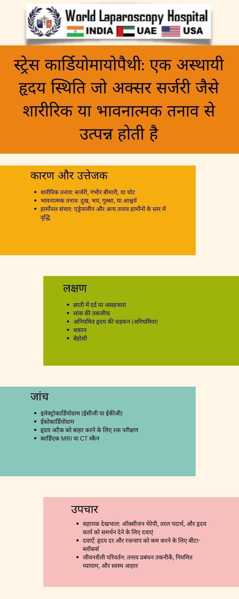  स्ट्रेस कार्डियोमायोपैथी: एक अस्थायी हृदय स्थिति जो अक्सर सर्जरी जैसे शारीरिक या भावनात्मक तनाव से उत्पन्न होती है