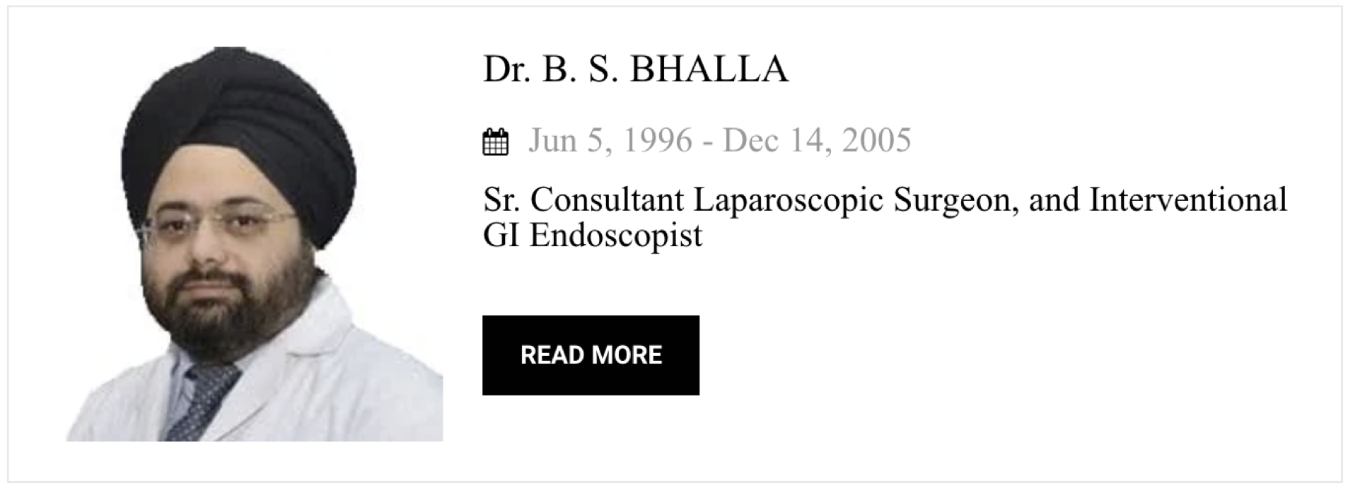 Dr. B.S. Bhalla