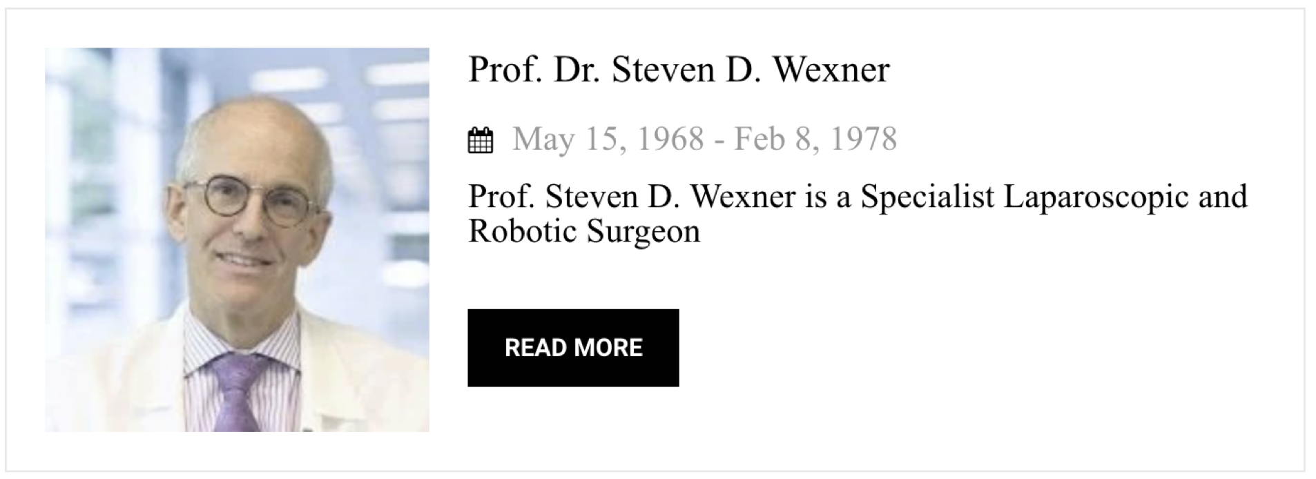 Dr. Steven D. Wexner