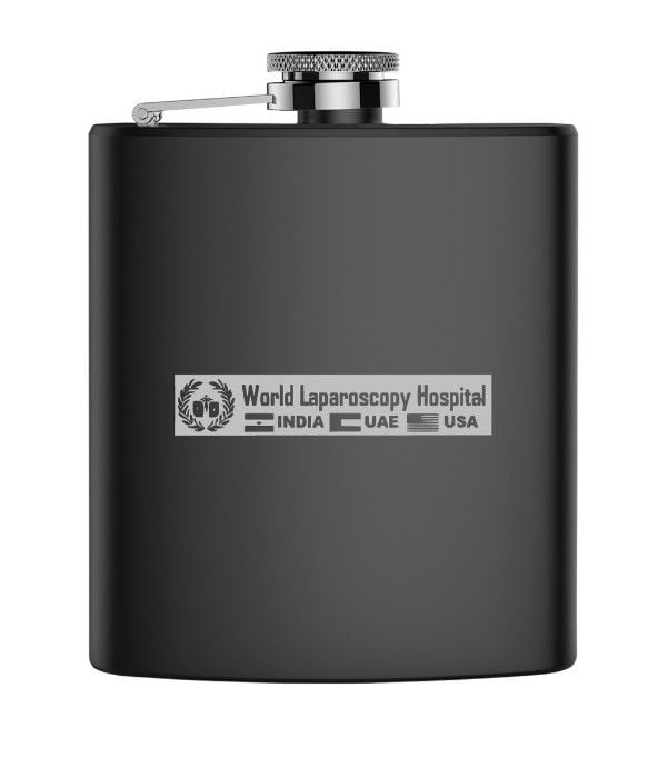 Hip Flask - 7 OZ - Black of WLH