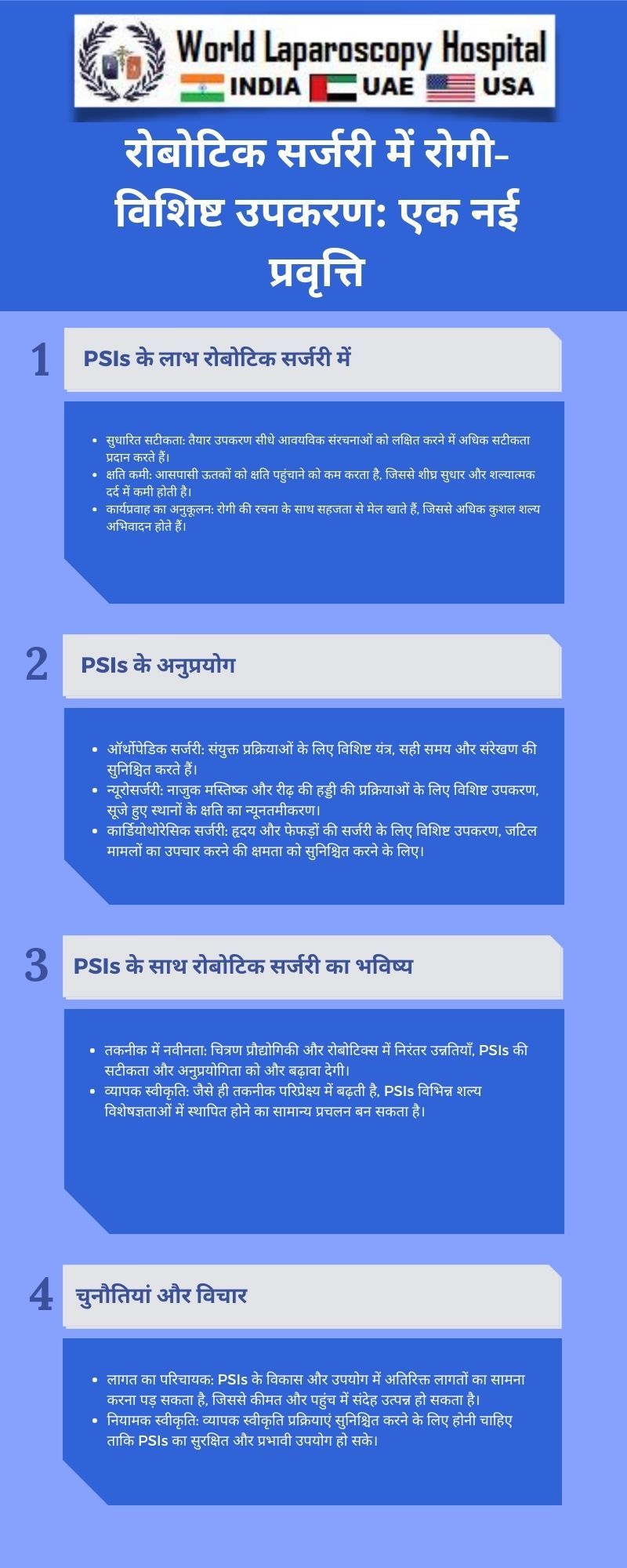 रोबोटिक सर्जरी में रोगी-विशिष्ट उपकरण: एक नई प्रवृत्ति