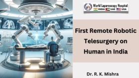 First Remote Robotic Telesurgery on Human in India: A Milestone at World Laparoscopy Hospital