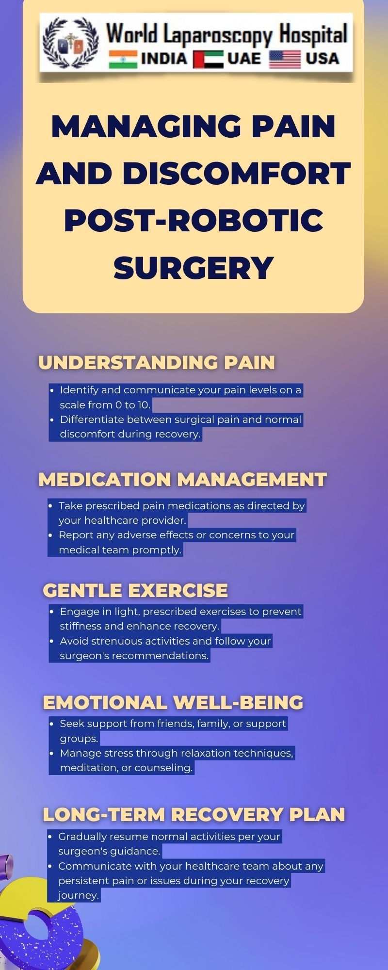 Managing Pain and Discomfort Post-Robotic Surgery