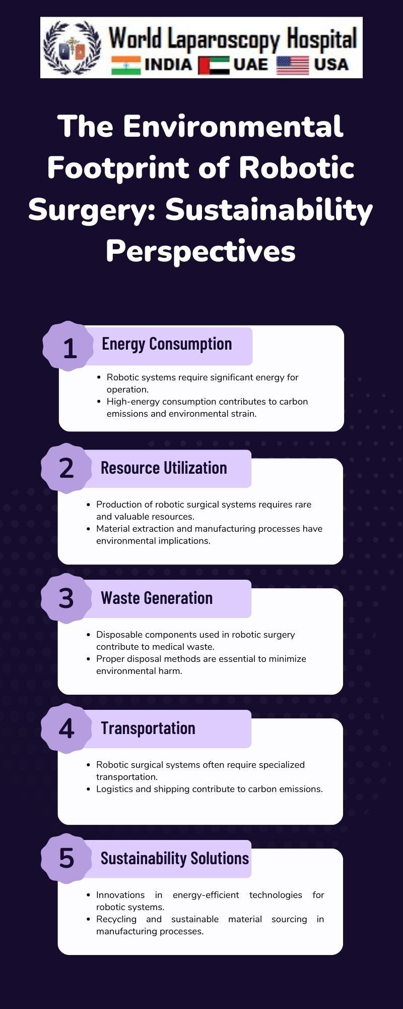 The Environmental Footprint of Robotic Surgery: Sustainability Perspectives