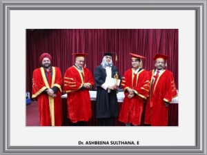 Dr. ASHBEENA SULTHANA. E