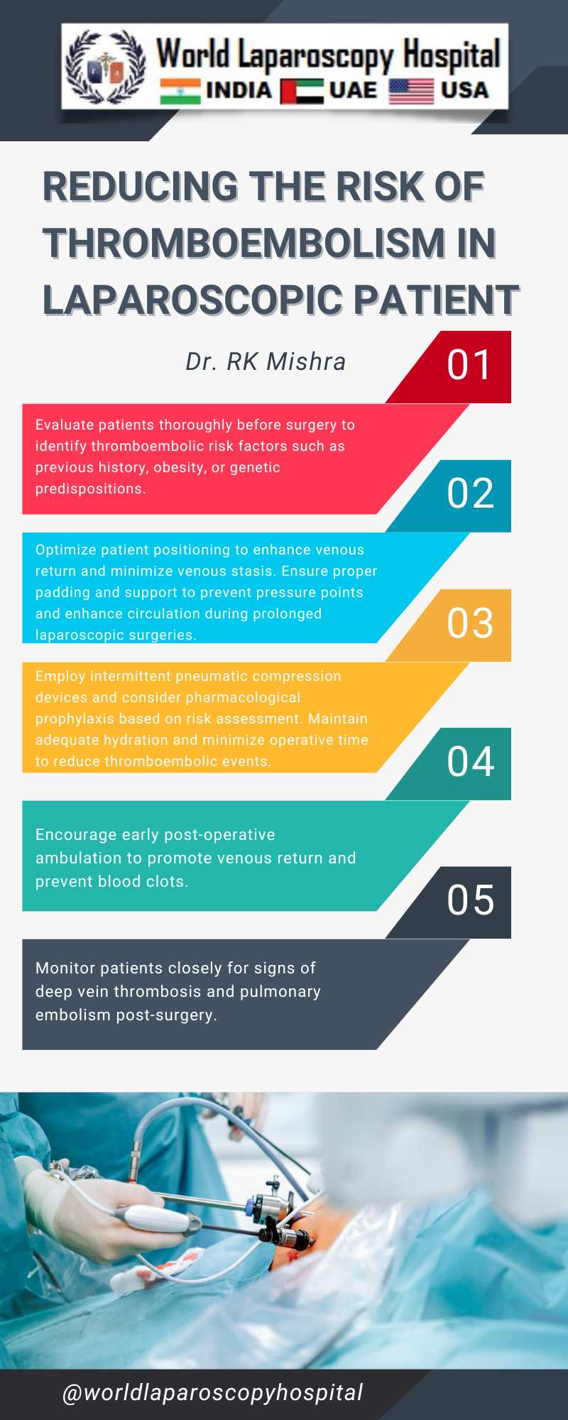 Reducing the Risk of Thromboembolism in Laparoscopic Patient